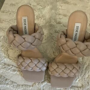 Steve Madden Women's Braided Heels - Cream